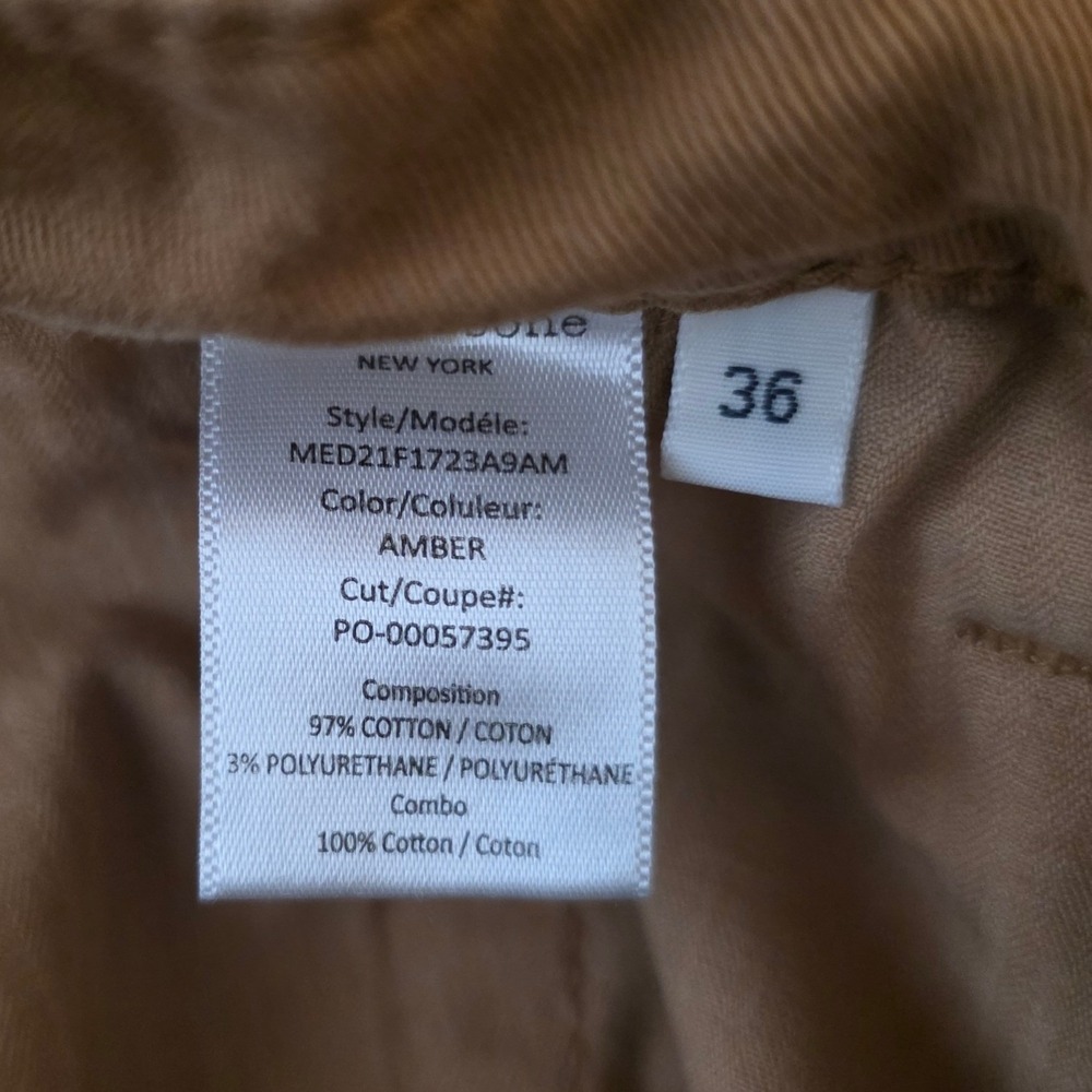 Rag & Bone Fit 2 Chino Pants Mens 36 Amber Brown Excellent MED21F1723A9AM - Picture 9 of 11
